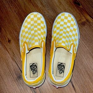 Yellow Checkered Vans